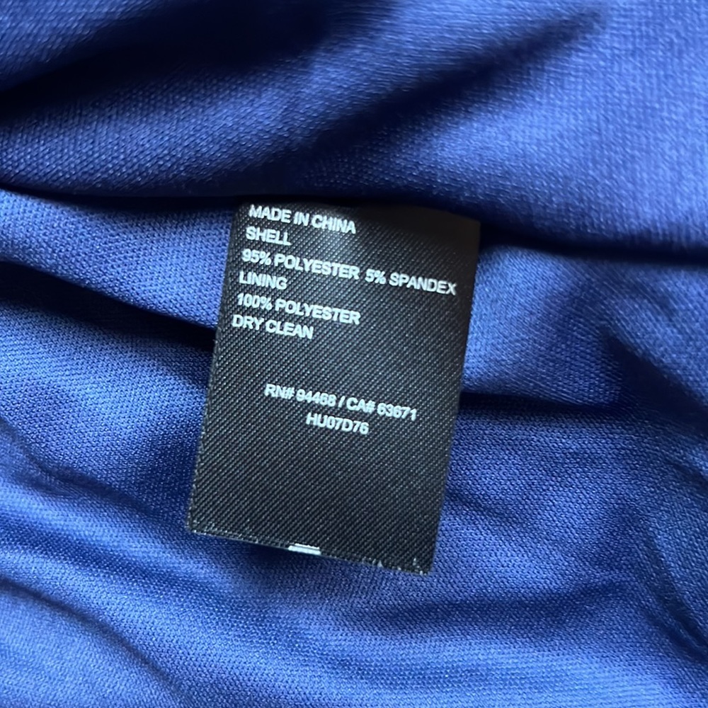 Laundry by Shelli Segal Women’s Square Neck Blue Sequin Midi Cocktail Dress 10 - Picture 17 of 17
